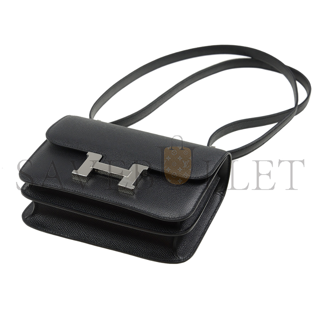 HERMES MASTER HANDBAGS CONSTANCE MINI 19 SHOULDER BAG H083905CK89(19*16*4.5cm)